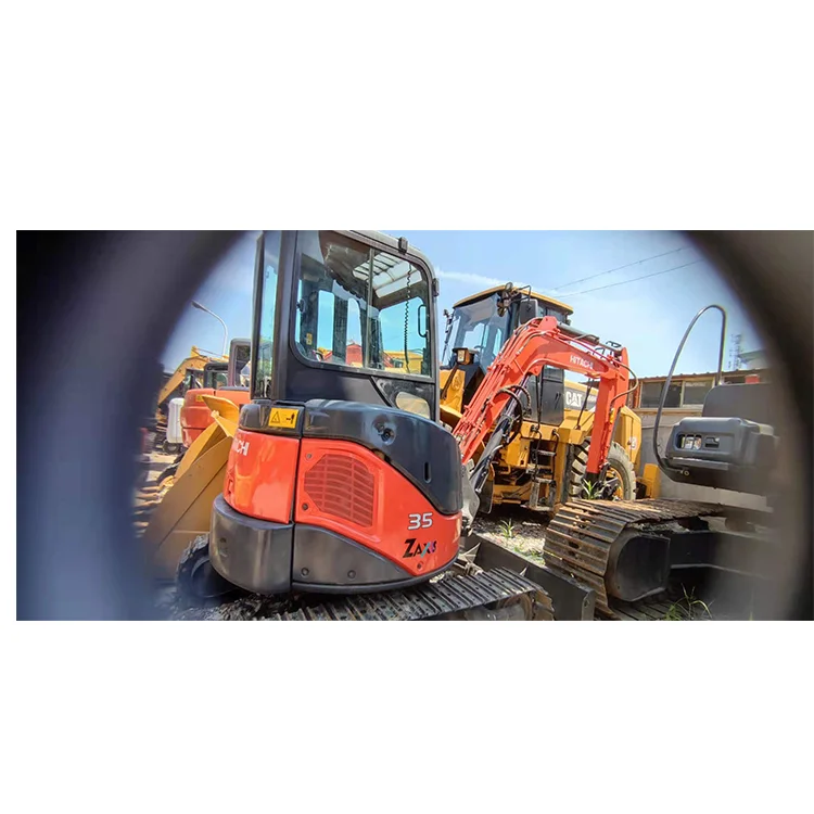 All original  used 3.5T HITACHI mini excavator  zx35 for sale