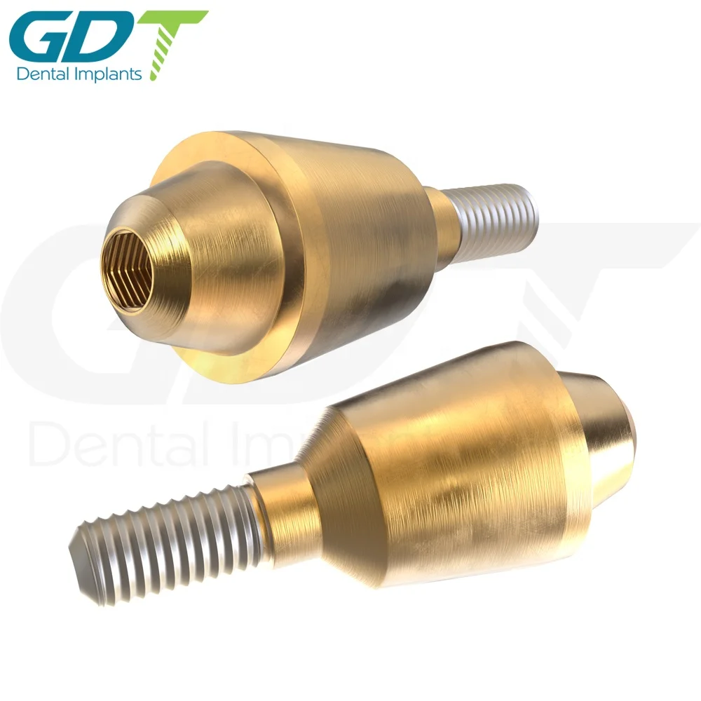 Titanium Standard Straight Multi Unit Abutment Titanium Sleeve set, Dental Implant Internal Hex 2.42mm