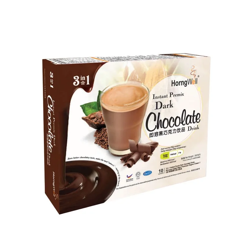 3 In 1 Instant Dark chocolate Malt Energy Drinks