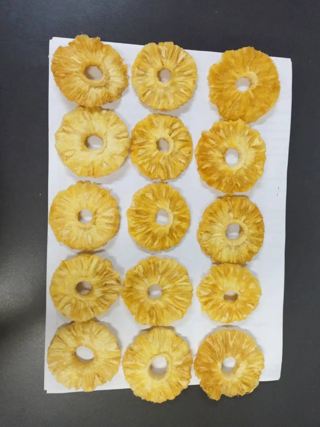 Сушеные кольца для ананаса без сахара