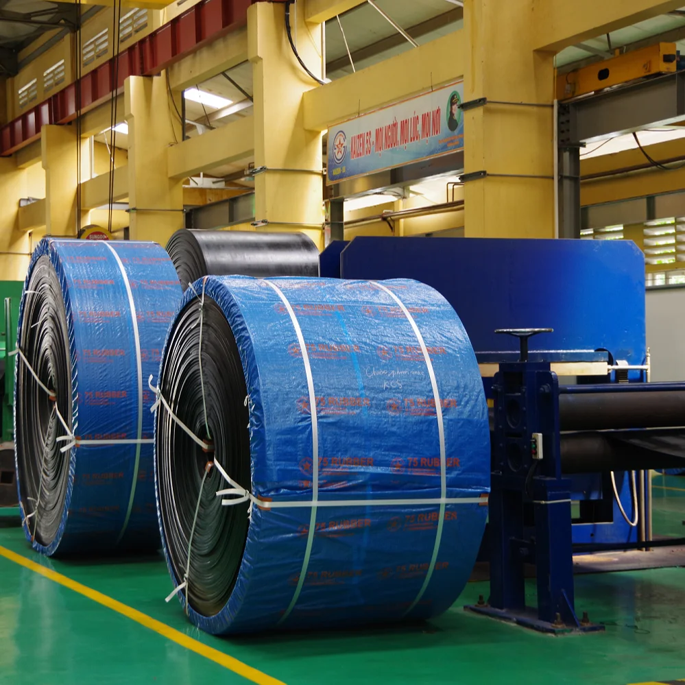 Резиновая конвейерная лента, износостойкая прочность на растяжение, высокое качество DIN Y/ISO:9001, завод во вьетнаме