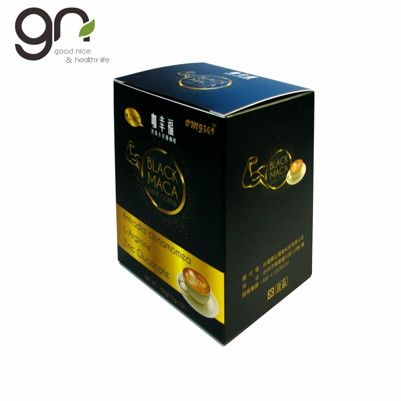 
2021 hot sale Black Maca latte coffee powder support man care and make you never endless 