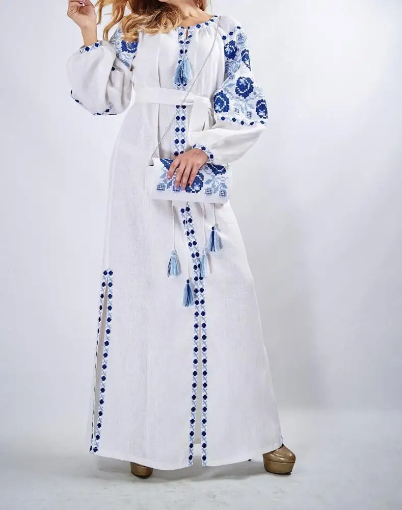 Ukrainian Style Embroidery Balloon Sleeve Off Shoulder Blouse splendid Quality for Any Occasion