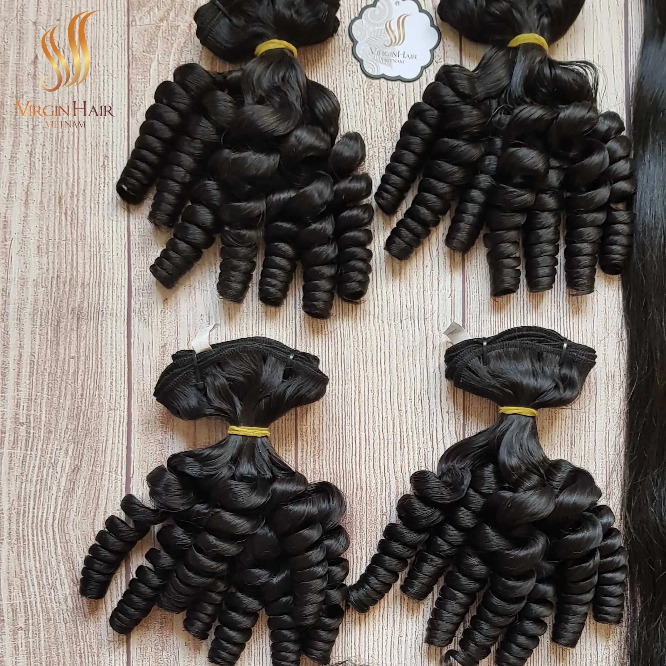 FUNMI Lace Closure Frontal HD Lace Full Cuticle Aligned Hair 100gr Per Bundle 100% High Quality Vietnamese Human Hair