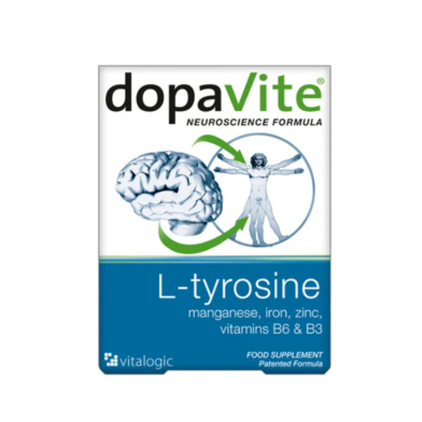 
Vitabiotics Dopavite L-Tyrosine 60 tablets Neurotransmitter Support Supplements 