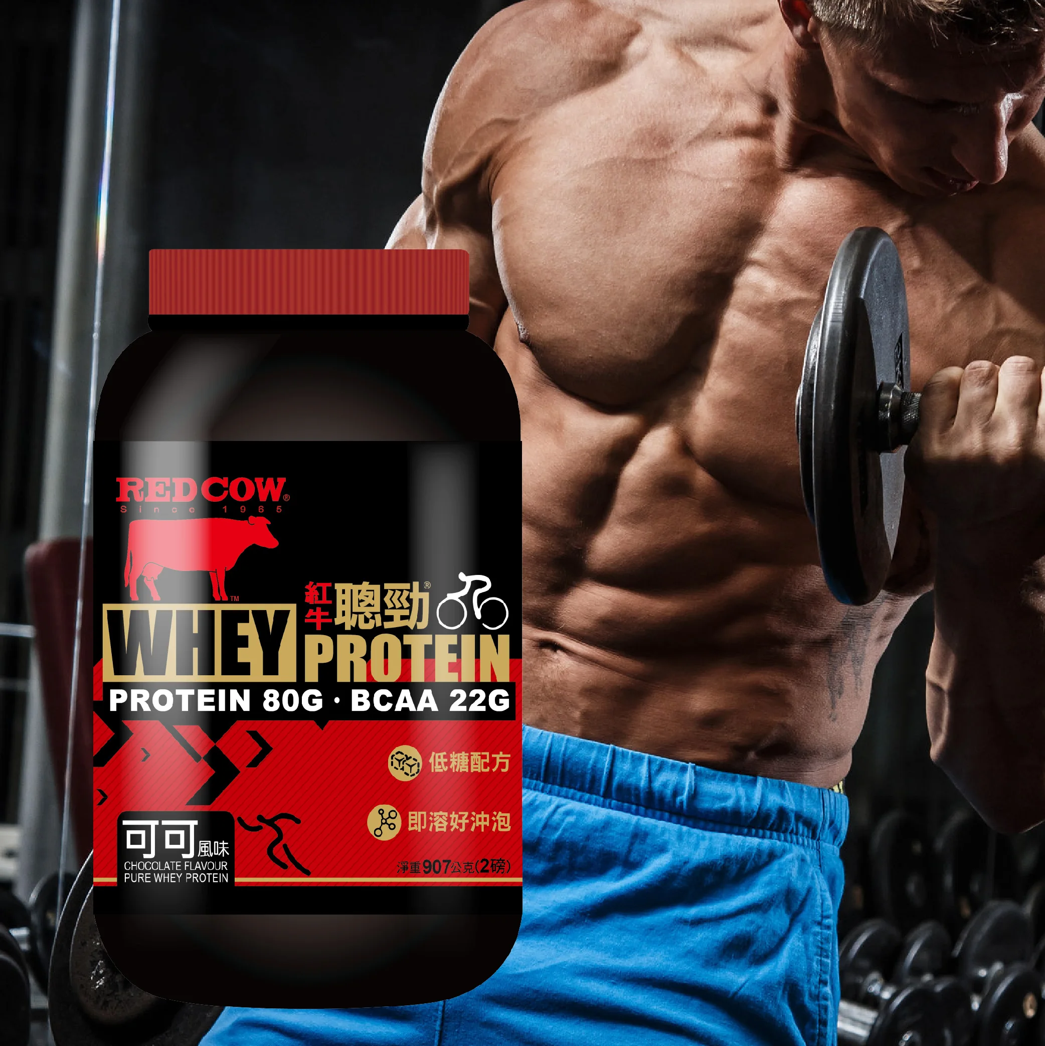 Заводская поставка, Лучшая цена, сывороточный протеиновый порошок, сывороточный шоколад со вкусом 2lb