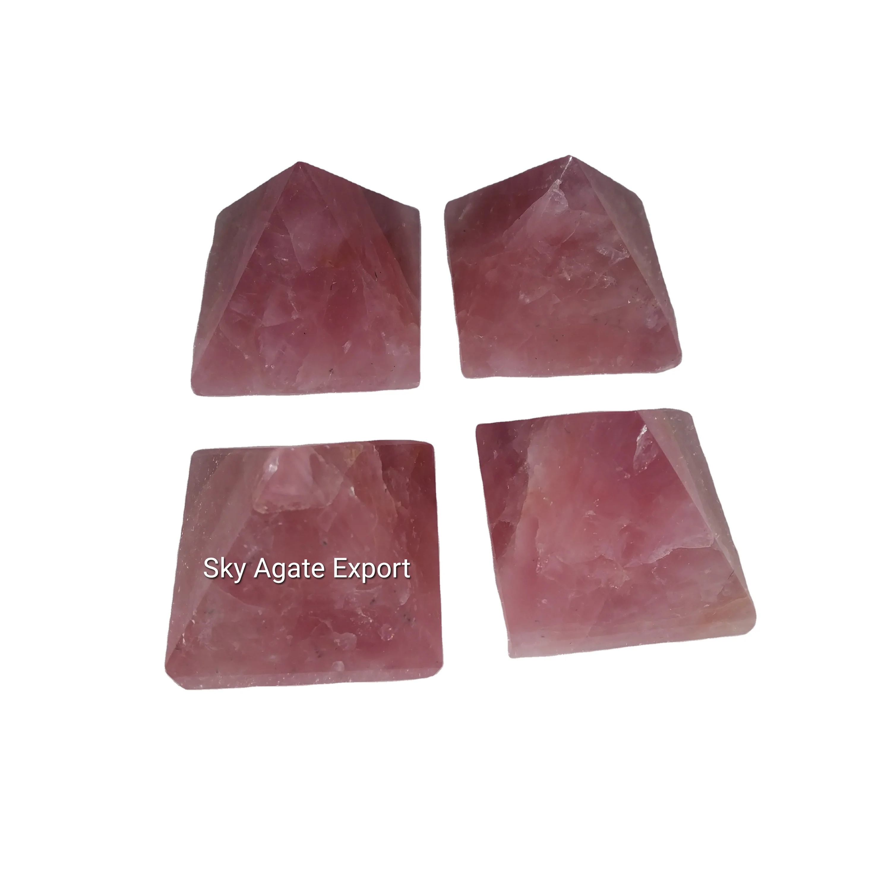 Драгоценный камень, розовый кварц, пирамида, оптовая продажа, кристалл, розовый кварц, пирамида, Агат для заживления