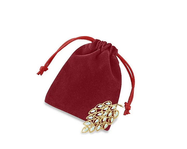 Mini Velvet Coin Bag Velvet Organza Bag Velvet Drawstring Bag for Jewelry