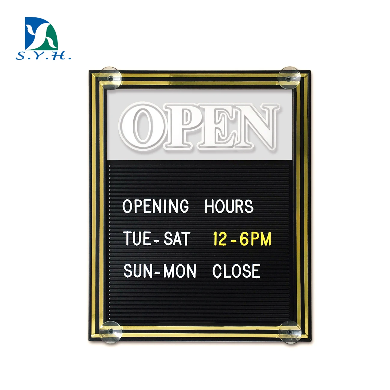 Changeable Open Close  business signs  advertising letter board for store