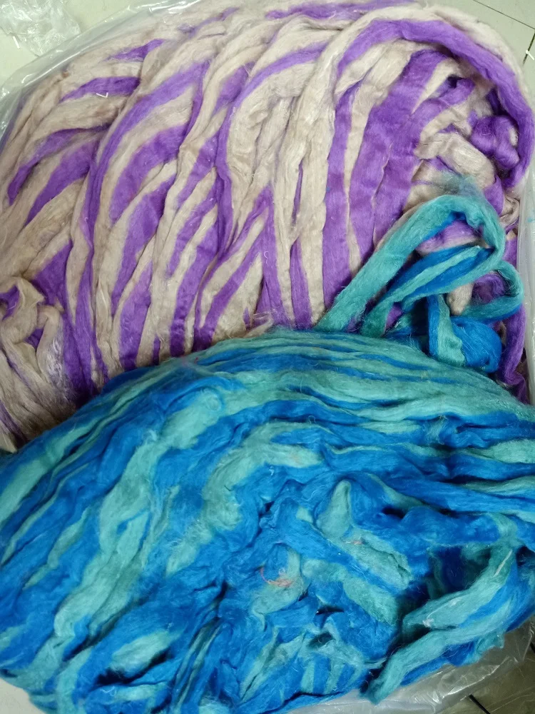 custom made eri silk sliver suitable for knitter and weavers ideal yarn fiber stores