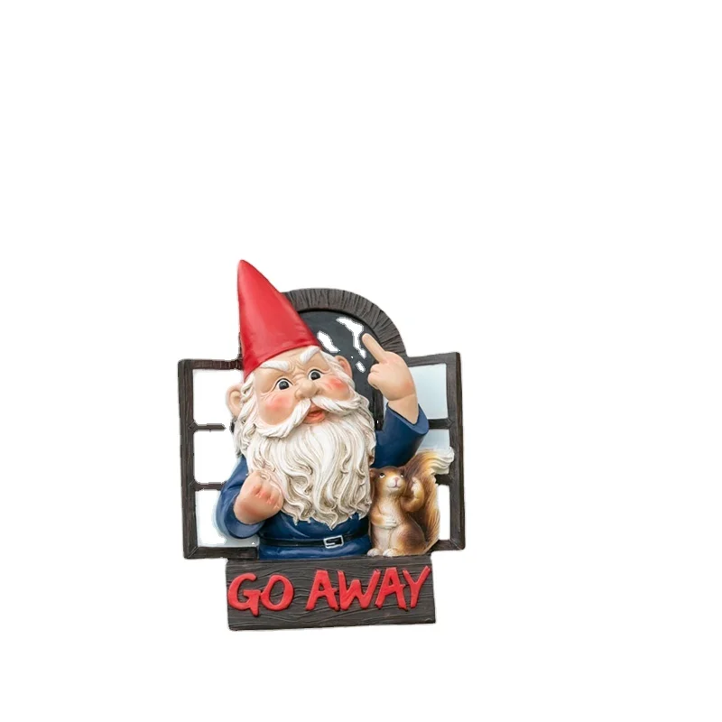 go away gnome,funny garden decor,best gift for your friends.