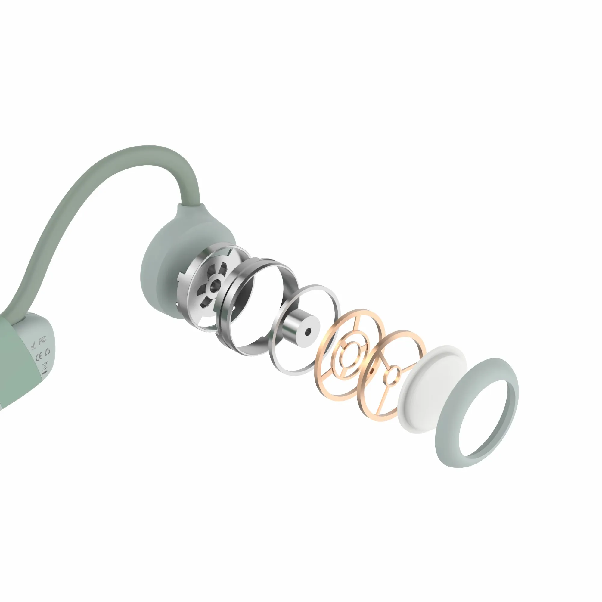 RONGXIANG Bone Conduction Earphone BH-312 USB Charging  Port Bone Conduction Earphone Not In-Ear