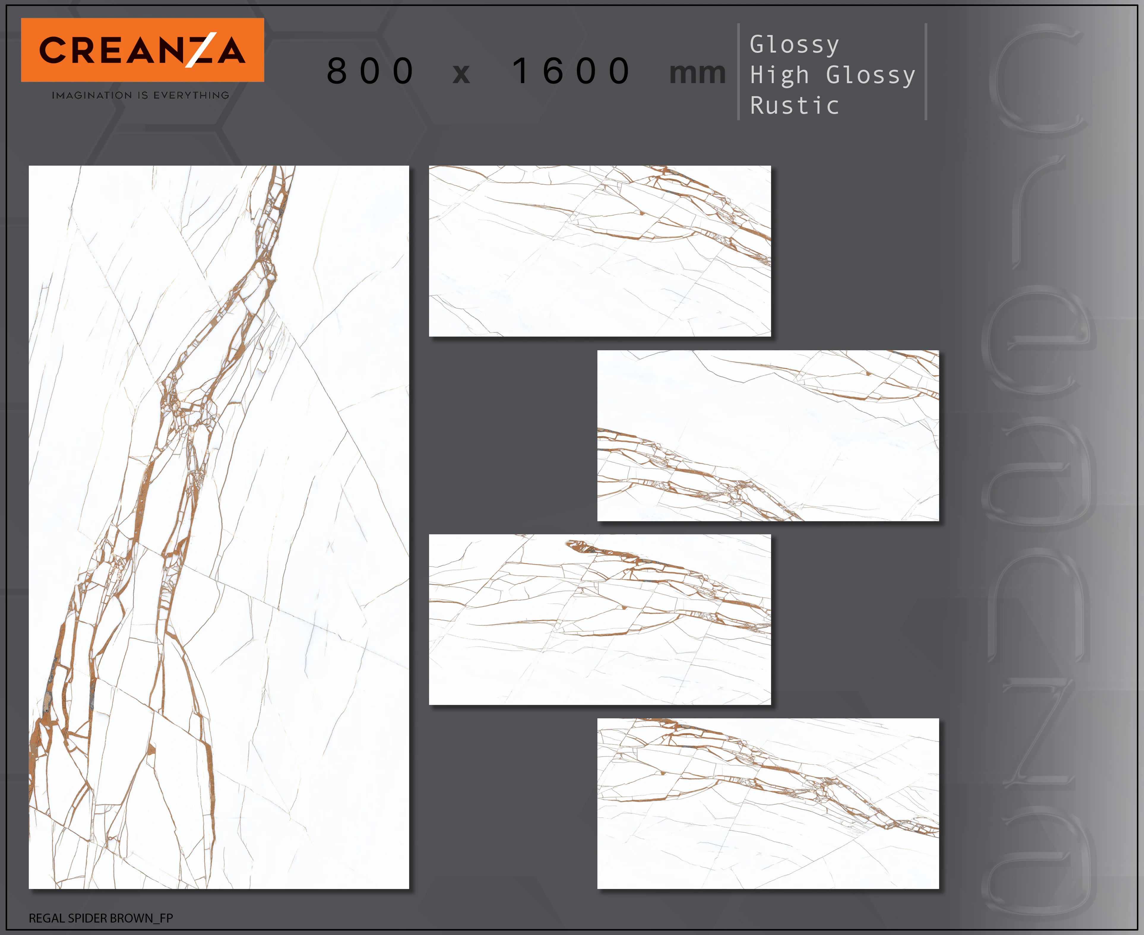 slab 80x160 brown veins on high gloss glazed porcelain large slab tiles hot selling tiles 800x1600mm plitka