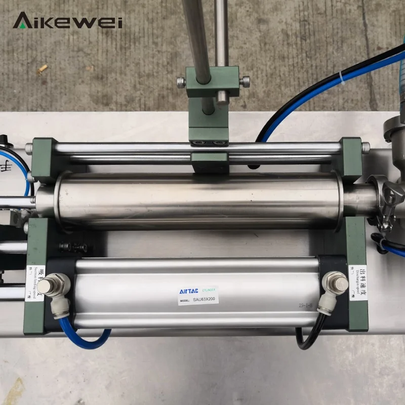 Semi-automatic pneumatic honey jar filling machine/liquid filling machine semi automatic manufacture