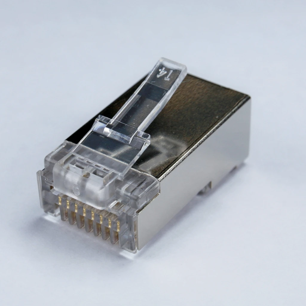 
Easy Plug Shielded STP 1row design CAT6 CAT5E RJ45 Thru for network 
