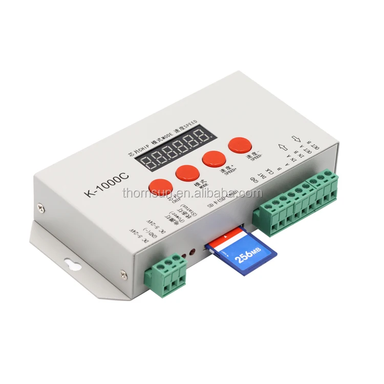 Ws2801 ws2811 K-1000C SD-карта rgb Светодиодная лента программируемый контроллер