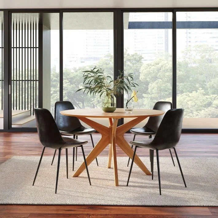 Vietnam Dining Furniture Custom Supplier Modern Appearance Wooden Round Table
