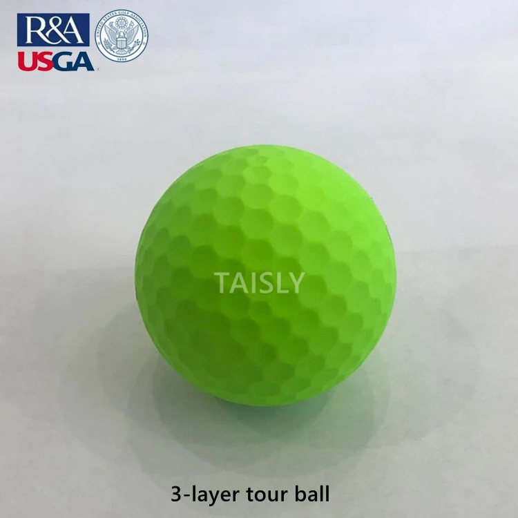USGA Standard 3 pc Golf Balls distance colorful matte tour ball