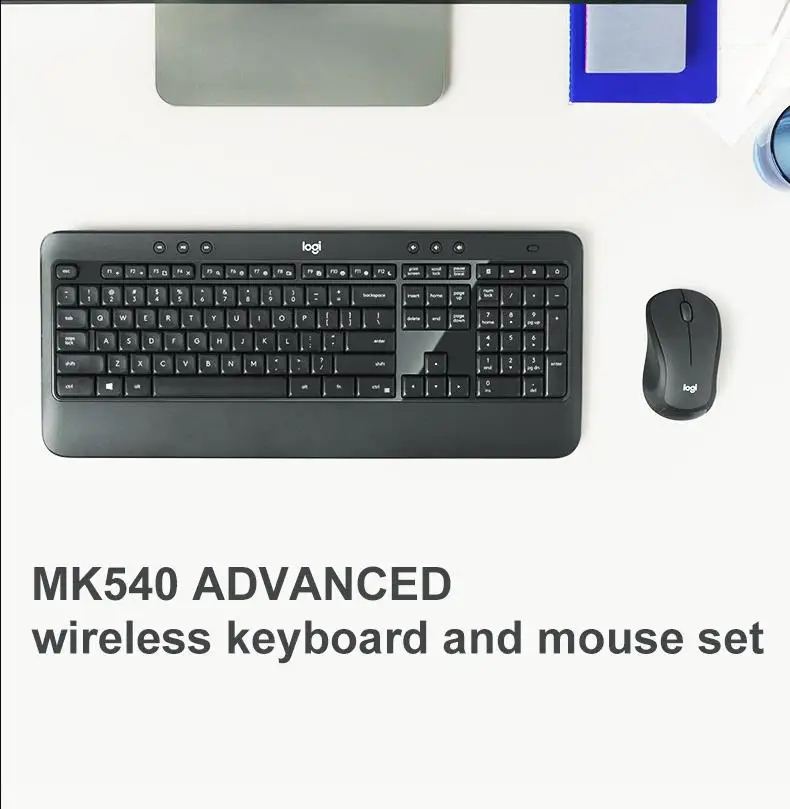 Logitech MK540 Advanced Wireless Keyboard Mouse Combo Desktop Office Computer Gaming Keyboard Mouse Set
