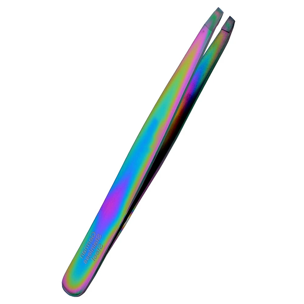 New Custom Design Grip Tweezers Personalized Cute Wholesale slanted eyebrow tweezers for Makeup