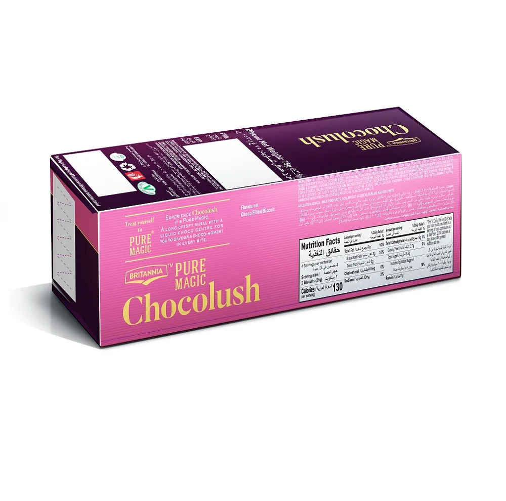 Best Grade Britannia Pure Magic Choco lush 75g Cookies Biscuit