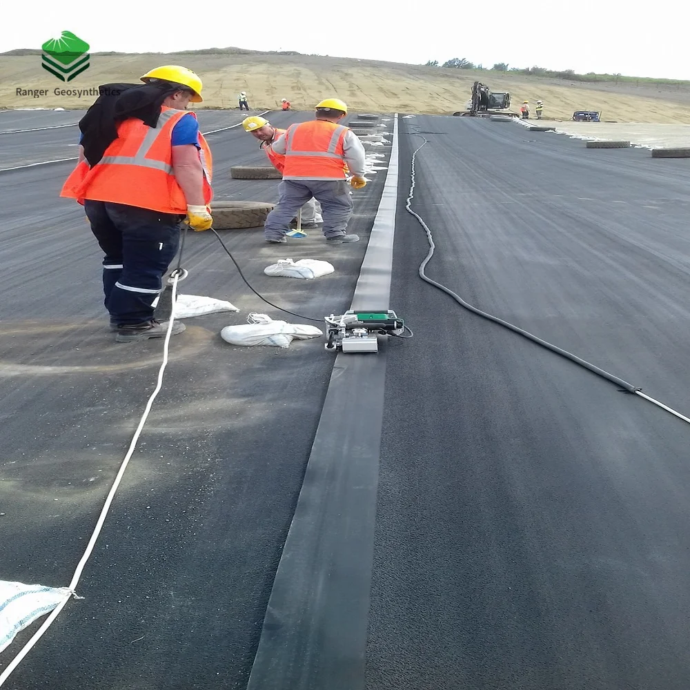 1,5 мм HDPE геомембрана для проекта дамбы