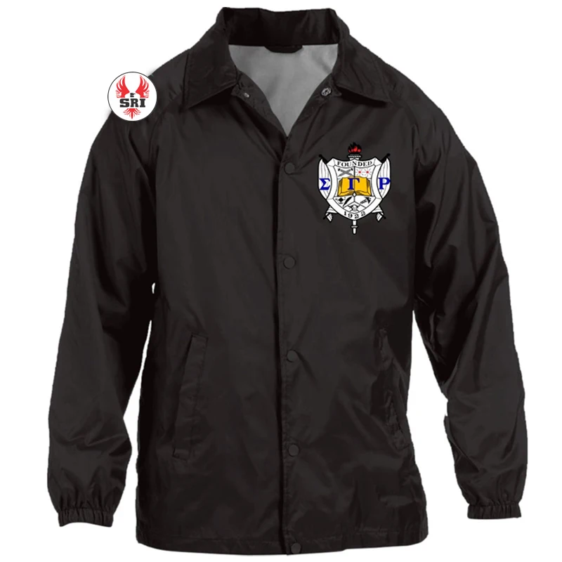 Sigma Gamma Rho Sorority Embroidery Women Coaches Jacket | SGRHO Sorority Embroidered Ladies Customized Crossing Line Jacket