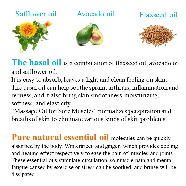 
Relaxing body Massage Oil for spa 
