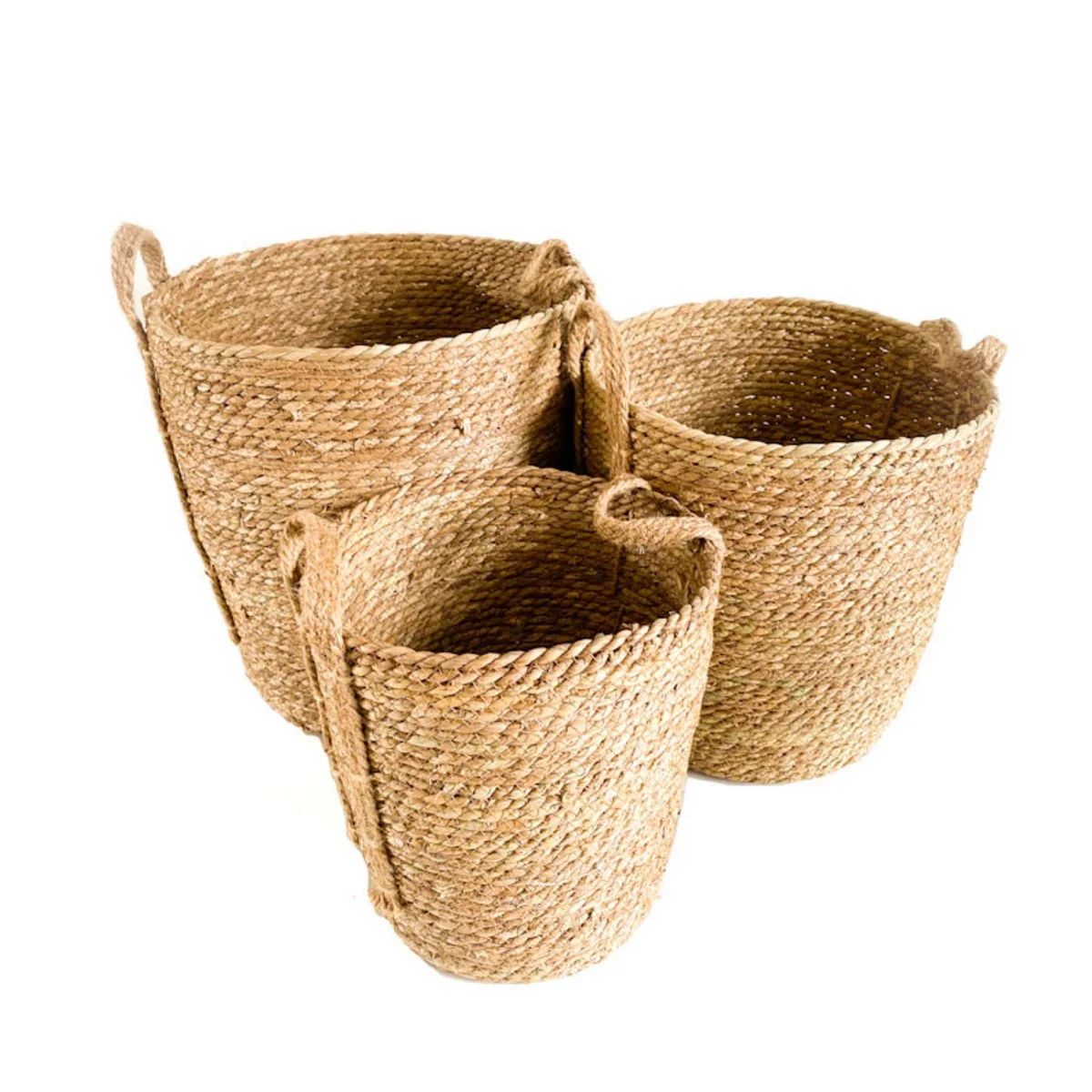Eco Friendly High quality custom OEM pricing Storage Organizer 100% Natural Color Jute Basket from Bangladesh