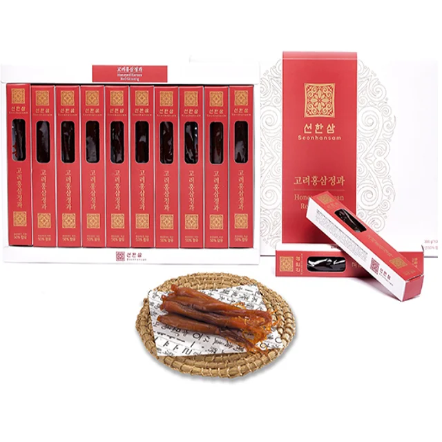 
Высококачественный корейский красный женьшень Премиум-качества для ухода за здоровьем, 6 лет, Сделано в Корее 