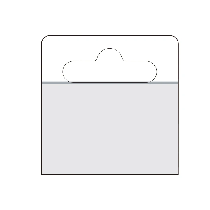 Hanging Goods Self-Adhesive Plastic Euro Hang Tabs