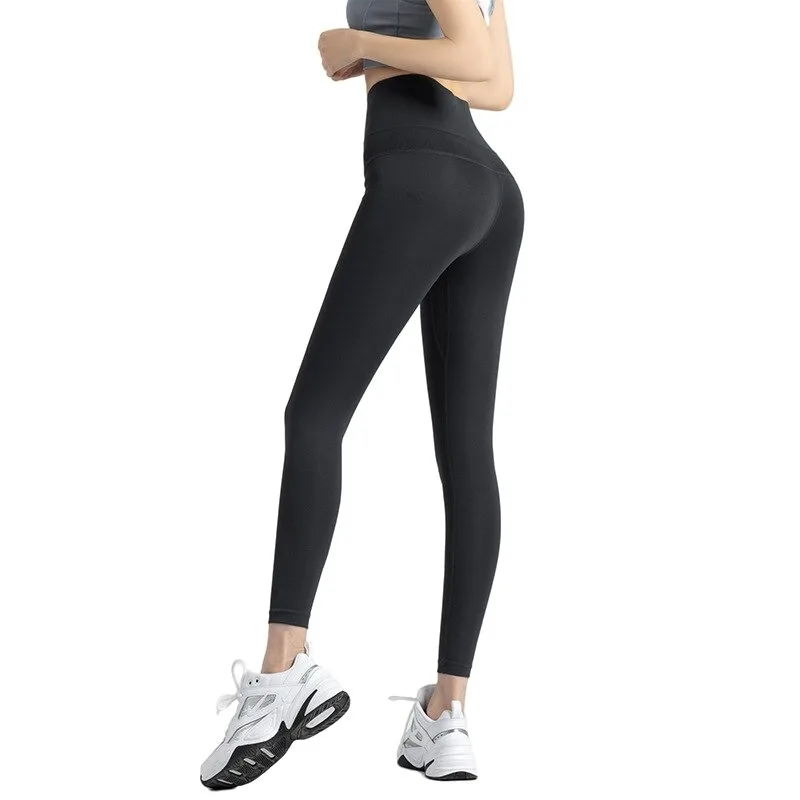 Спортивные брюки для фитнеса с высокой талией женские штаны Барби йоги и бодибилдинга леггинсы