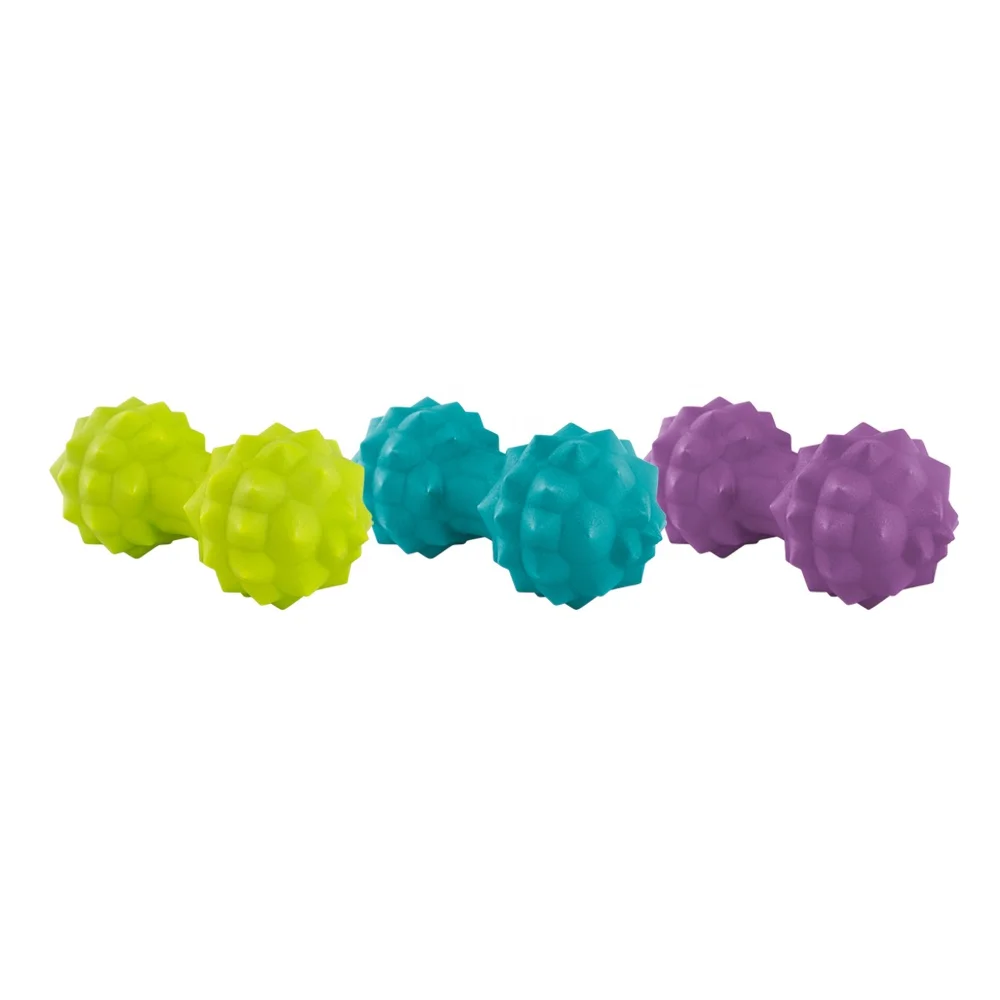 
high quality tpr spiky peanut massage ball for muscle release 