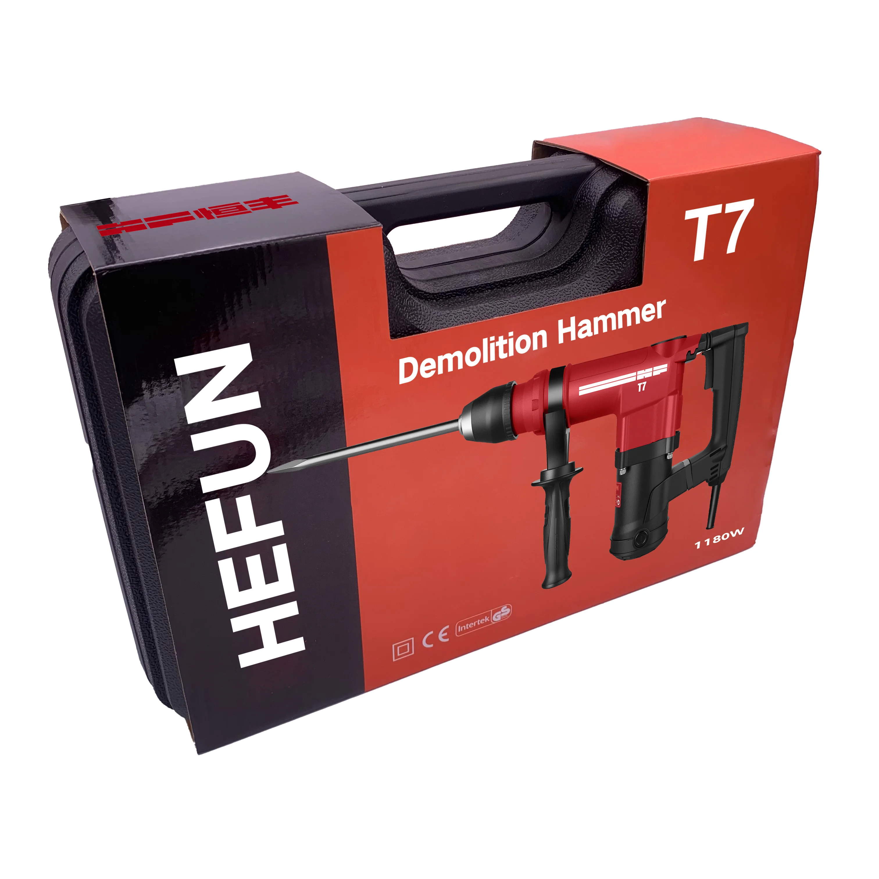 
Electric Demolition Jackhammer with Point, Flat 