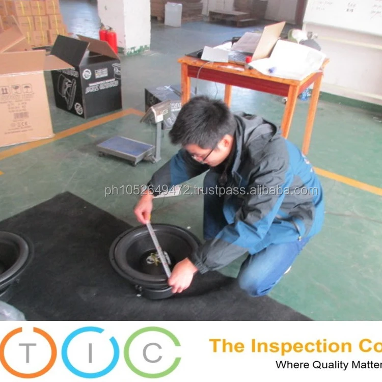 Quality control inspection service Philippines Subwoofer speaker