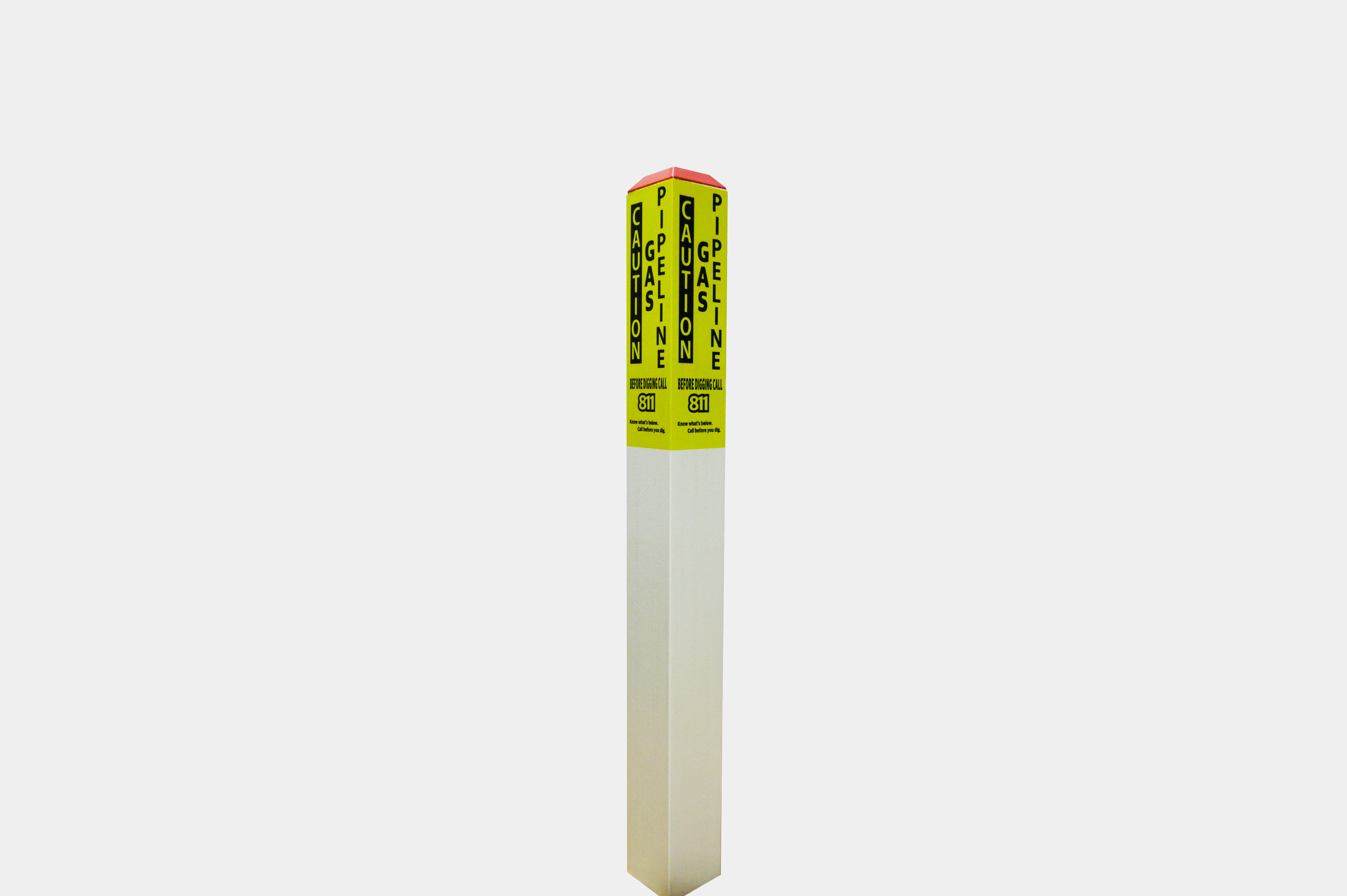 Customized design frp pile fiberglass utility electric marker post
