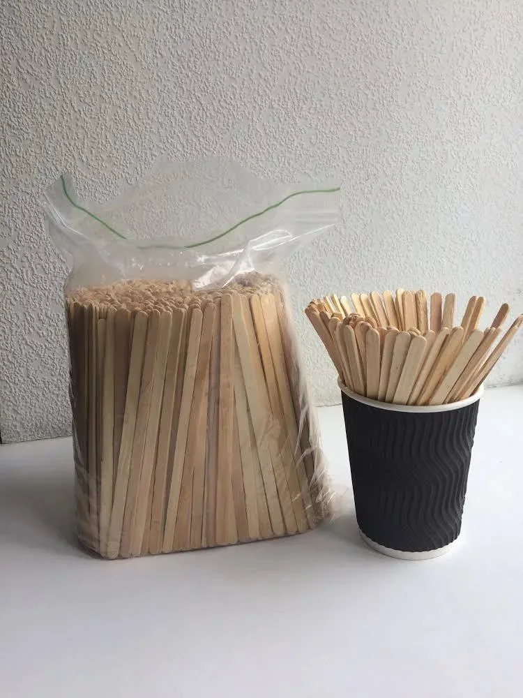 Высококачественная одноразовая мешалка для кофе из натурального дерева // Jolene + 84 336 089 155