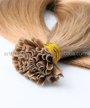 Оптовая продажа производители корней и наконечников волосы с выравненной кутикулой индийские для дужек!