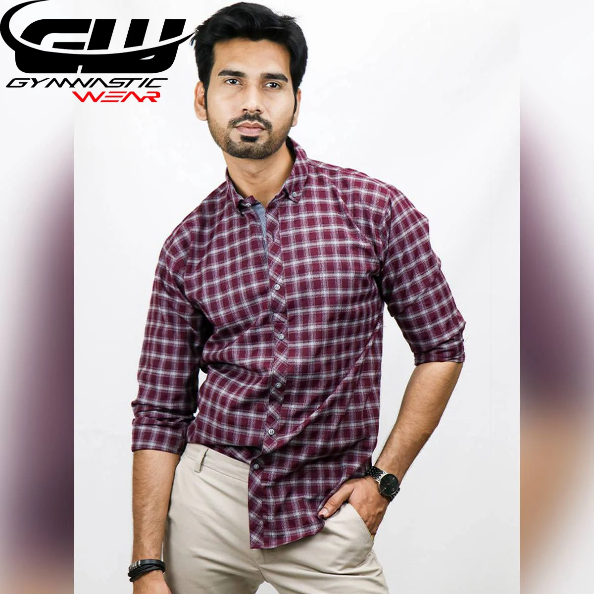 Newest design hot sale printed & solid  slim fit long sleeve corduroy customized casual shirt for men BY GYMNASTIC WEAR