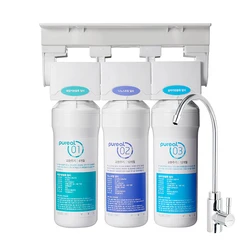 Pureal Under the Sink Water Purifier Tankless Quick Change No Electricity 3 Filters 6 Steps Filter System