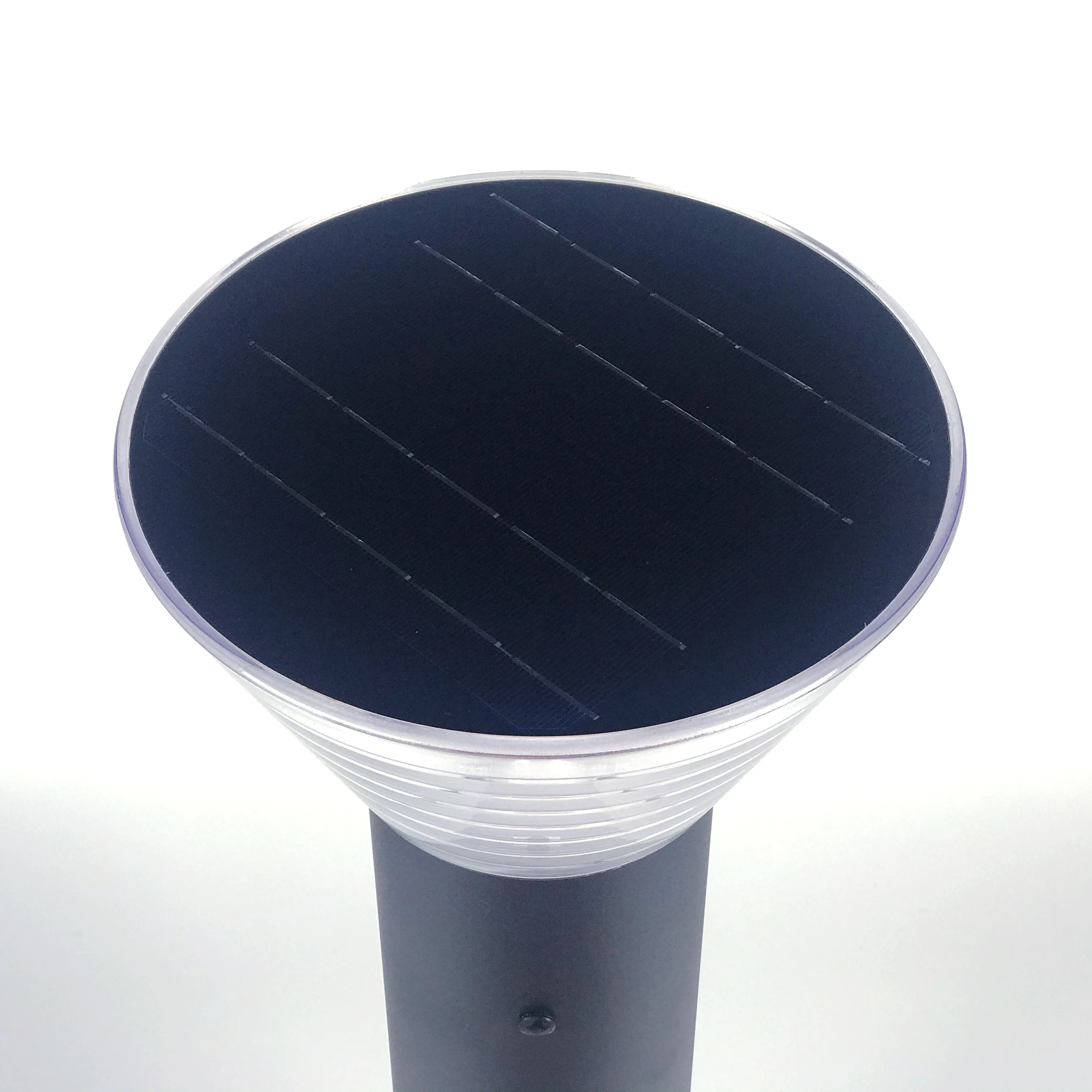 Letovo Solar Light - Bollard Light Circle High Warm LED 80cm Height Aluminum Body