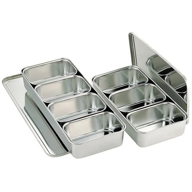 Large Seasoning box, Spice stainless steel container, Japanese seasoning box, Seasoning vat