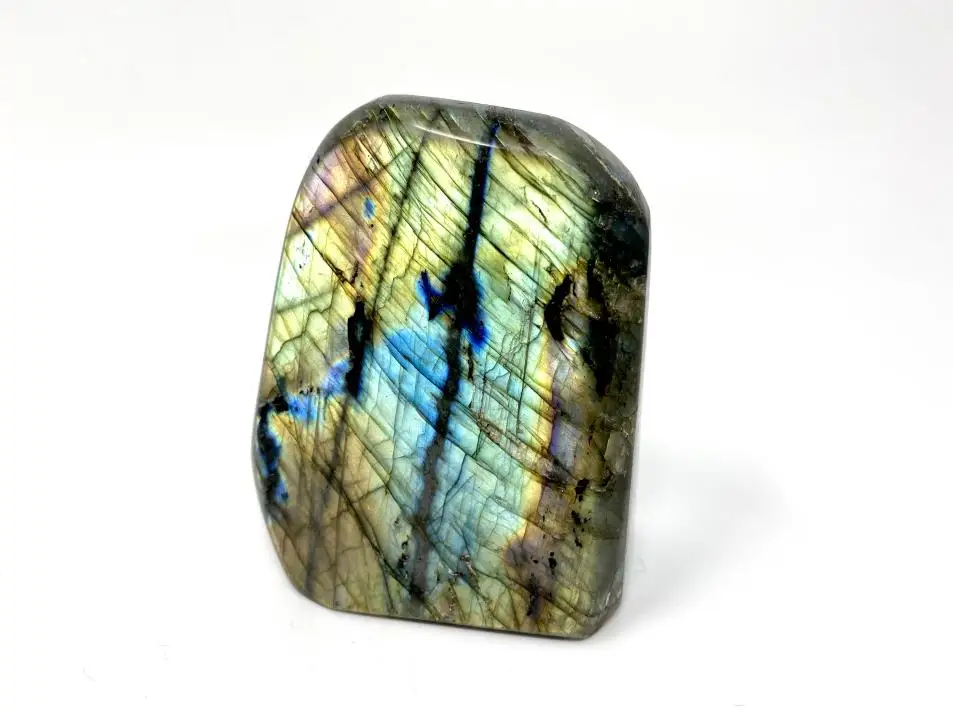FLASHY LABRADORITE CRYSTAL FREEFORM / NATURAL POLISHED LABRADORITE AGATE FREEFORM / HOME DECOR HEALING FREE FORM
