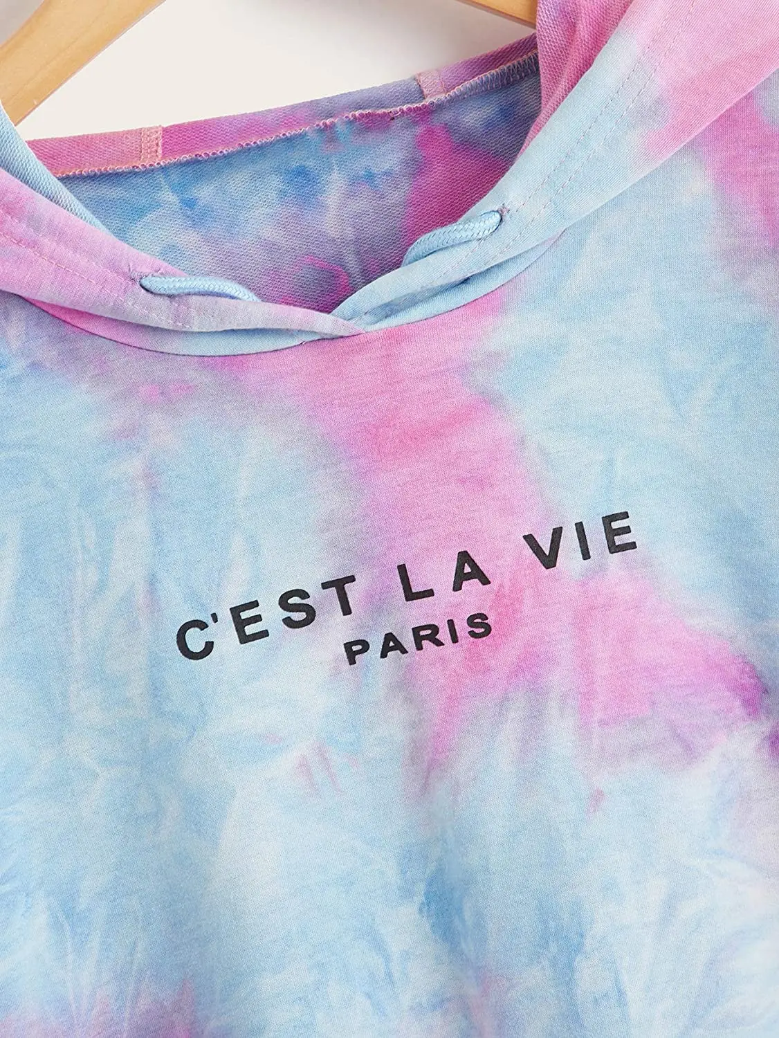 women drop shoulder hoodie tie dye stylish & cool women female hoodies custom made design logo