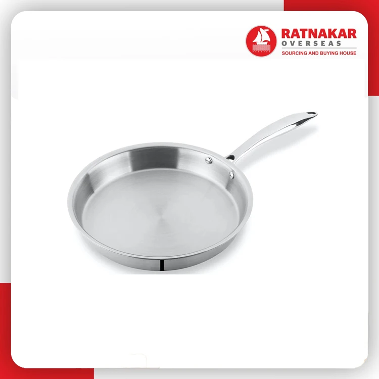 High Quality Durable Stainless Steel Frying Pan Set Stainless Steel Fry Pan With Lid For Sale At Wholesale Price