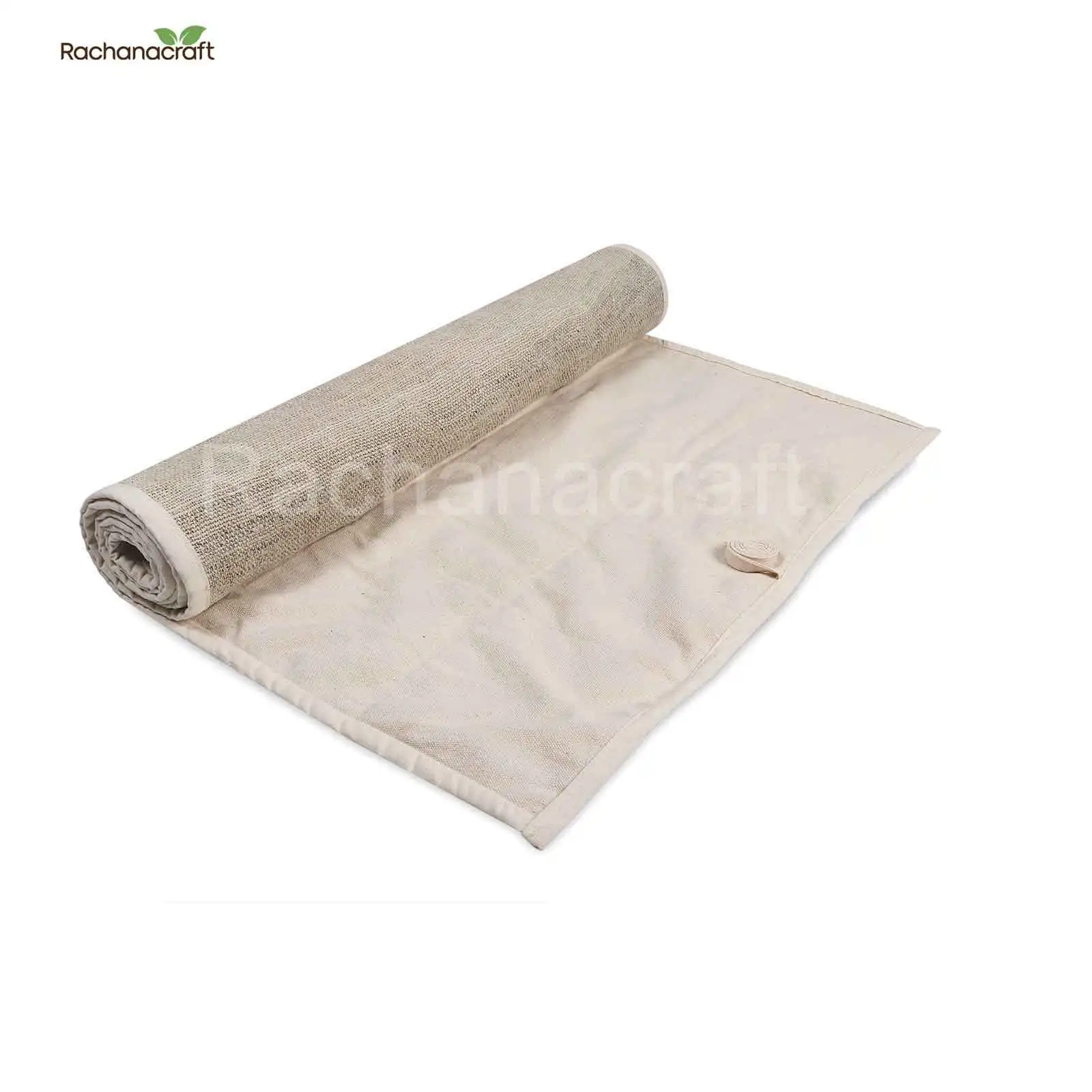 New Beautiful Design Hemp Yoga Mat Custom Logo Round 100% Natural Fiber Floor Rug Carpet for Sale