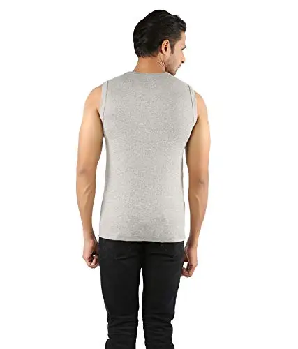  Мужская Дизайнерская хлопковая майка с круглым вырезом повседневная классическая мягкая эластичная короткая футболка без рукавов