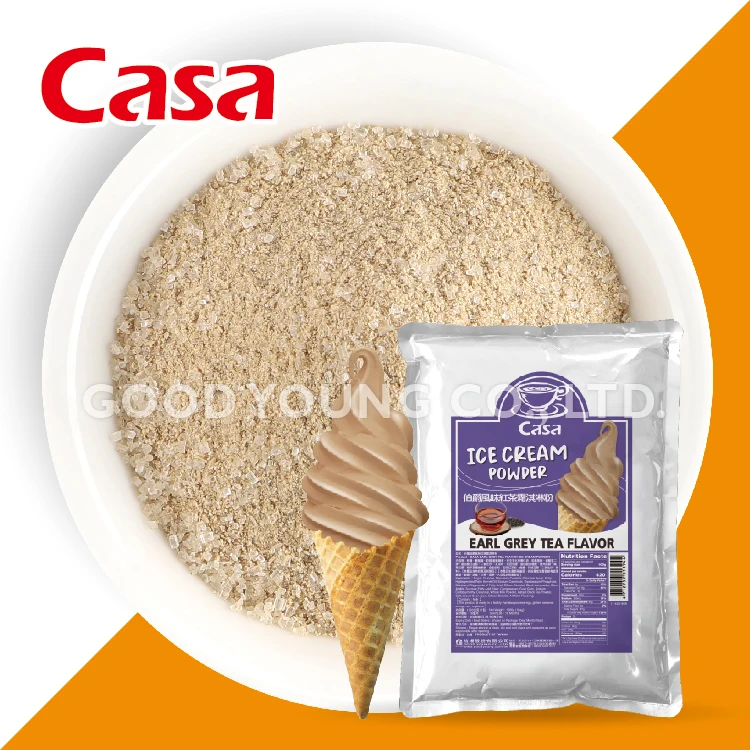 Good Young Tea CASA 3 в 1 Earl Grey черный чай со вкусом мгновенного приготовления мягкий порошок для мороженого