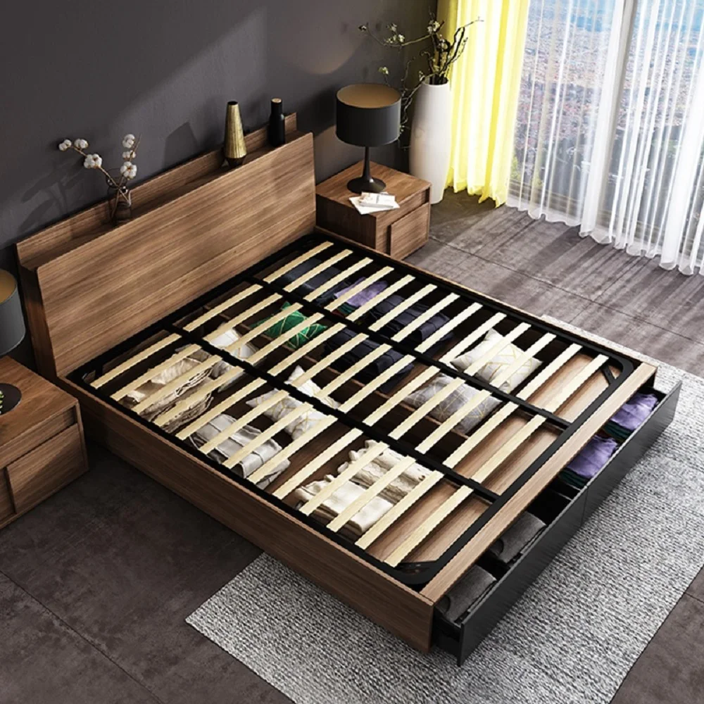 Eco-friendly Modern Wood King size and queen size Bedroom Sets For Home Furniture Villa Apartment From Vietnam