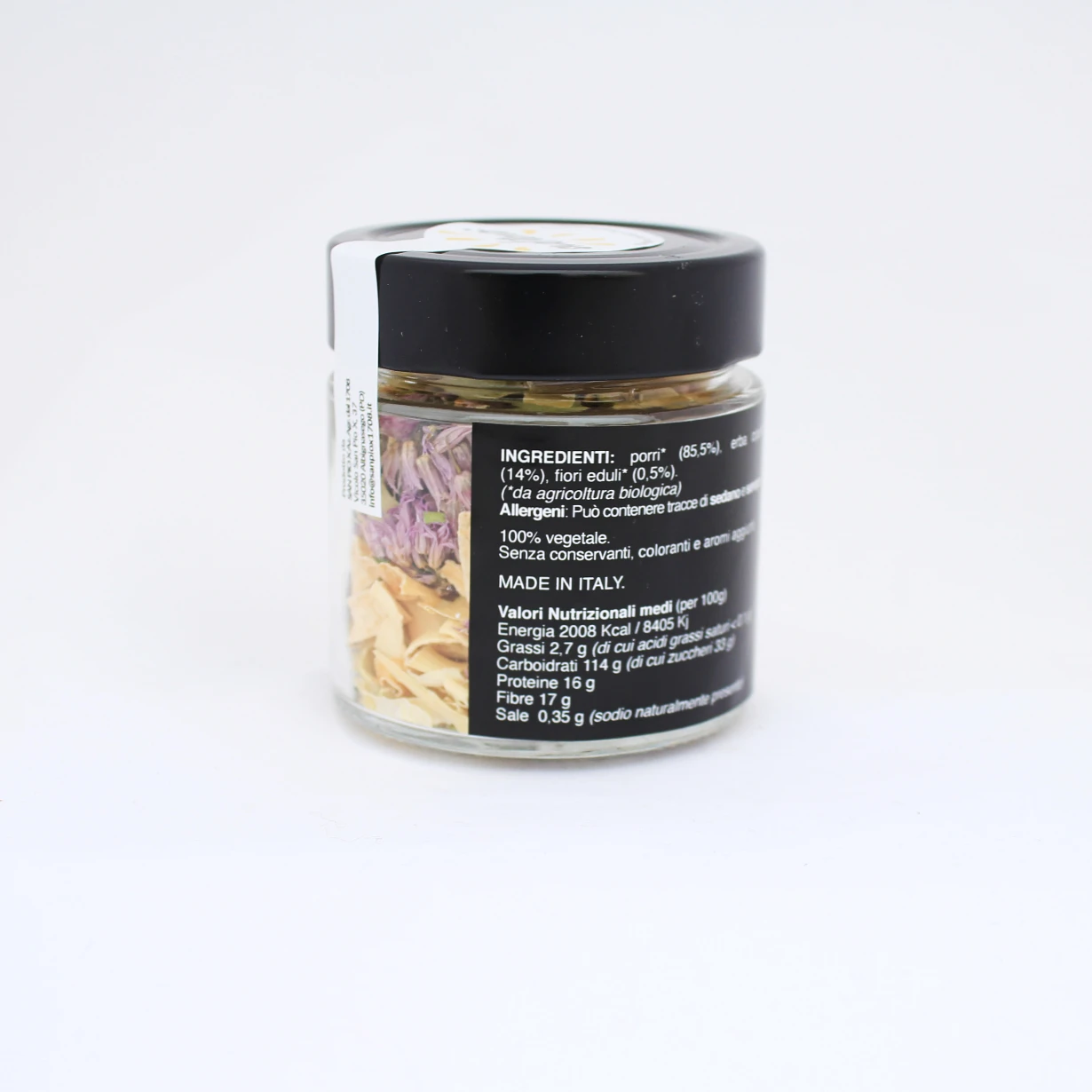 Organic condiment for risotto PRIMORICCO LEEK CHIVE dry vegetables and edible flowers